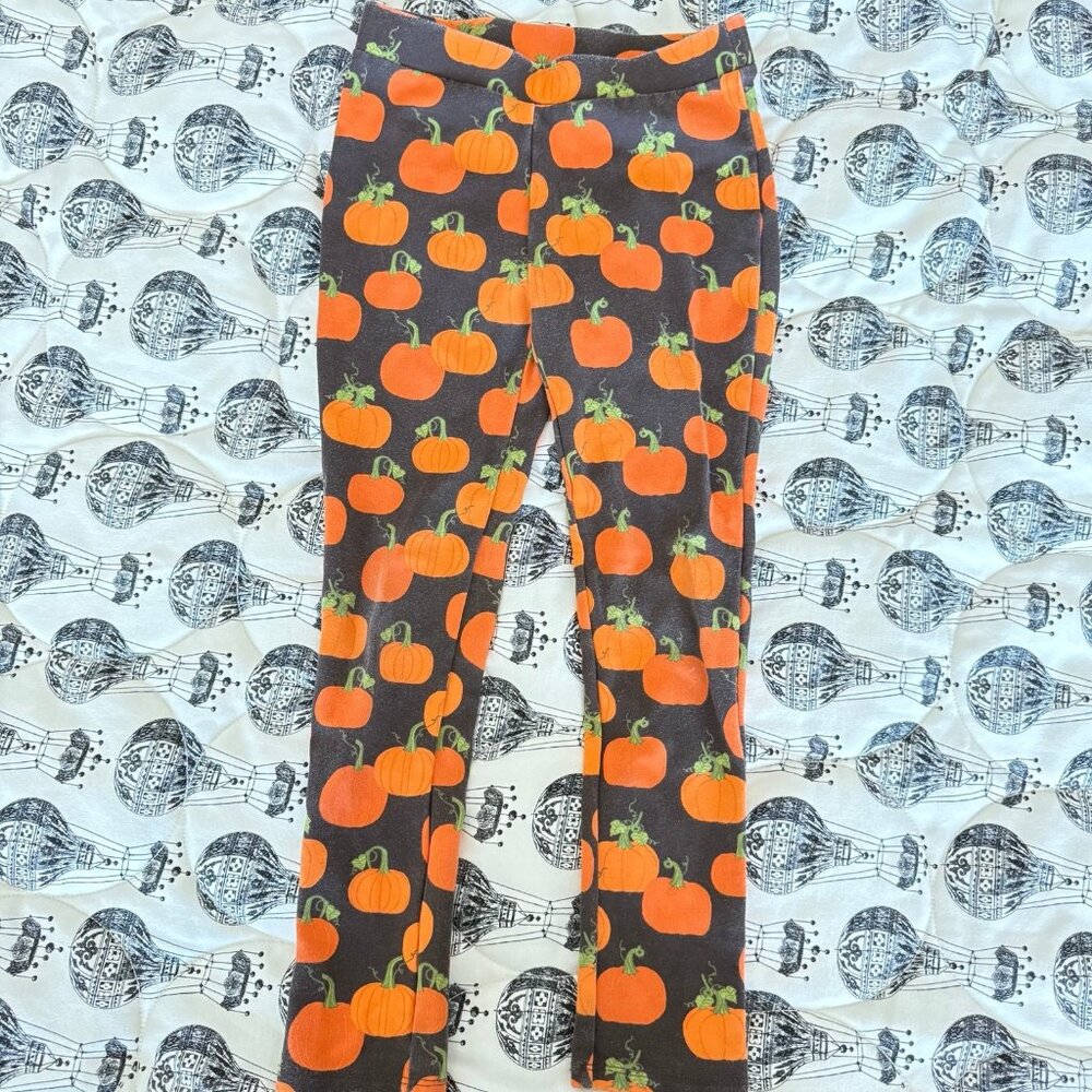 Gymboree pumpkin leggings 7 years PLAY